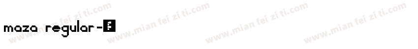 maza regular字体转换